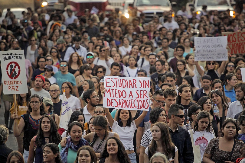 Estudiantes de Jalisco convocan a marcha por la paz. Noticias en tiempo real