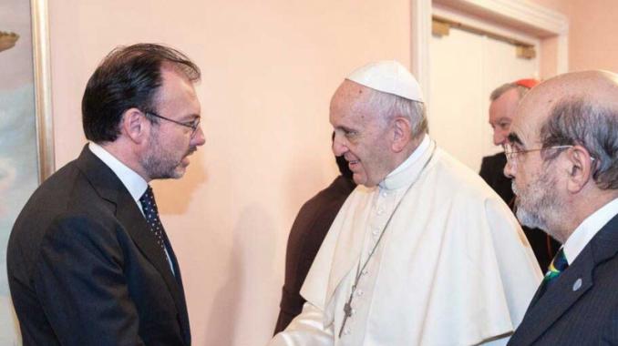 Videgaray agradece al Papa por condolencias tras sismos. Noticias en tiempo real