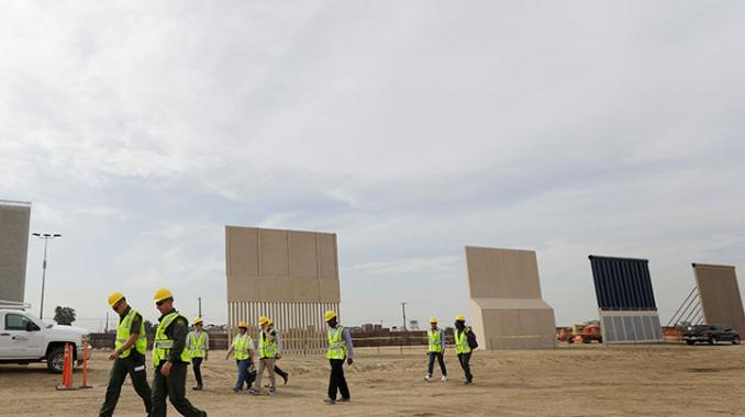 Casi listos los prototipos de muro en frontera con México. Noticias en tiempo real