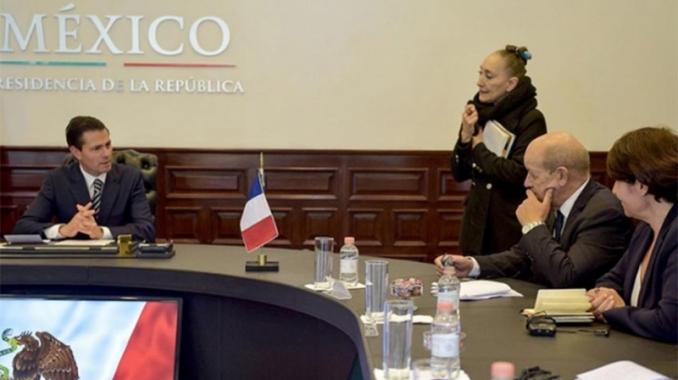 Peña y canciller francés sostienen reunión en Los Pinos. Noticias en tiempo real