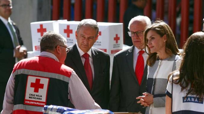 Visita la reina Letizia de España la Cruz Roja Mexicana. Noticias en tiempo real