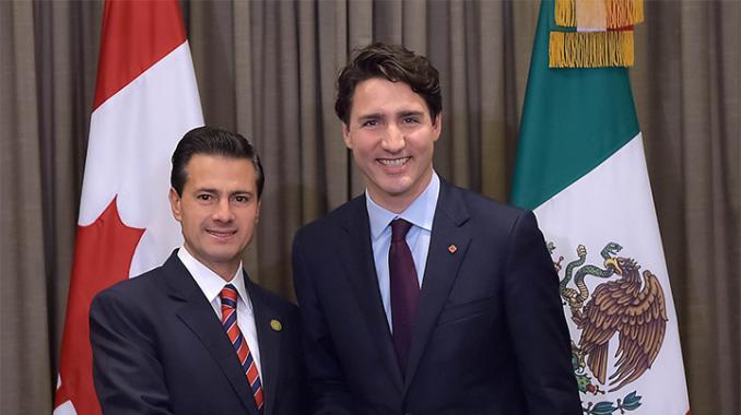 Peña Nieto y Trudeau sostienen conversación telefónica. Noticias en tiempo real
