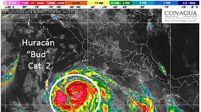 Huracán Bud se intensifica a categoría 3 al sur de Colima y Jalisco. Noticias en tiempo real