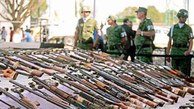 Al año 213mil armas llegan de contrabando desde EEUU a México. Noticias en tiempo real