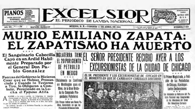 Murió Emiliano Zapata, noticia que llegó en telegrama hace 100 años. Noticias en tiempo real