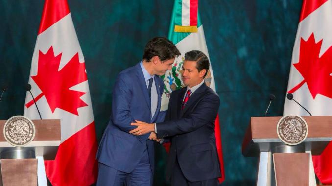 Peña Nieto y Trudeau coinciden en que TLCAN beneficia a los 3 países. Noticias en tiempo real
