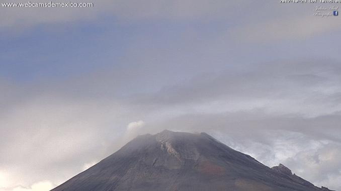 Cenapred reporta 195 exhalaciones de baja intensidad en Popocatépetl . Noticias en tiempo real
