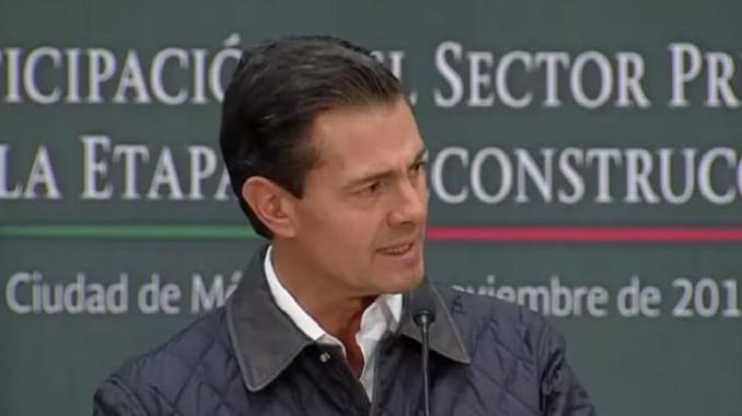 EPN reconoce labor de empresariado mexicano para reconstrucción. Noticias en tiempo real