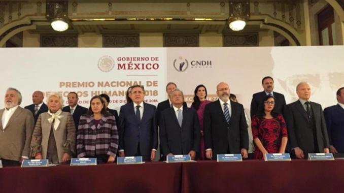 López Obrador encabeza entrega del Premio Nacional de Derechos Humanos . Noticias en tiempo real