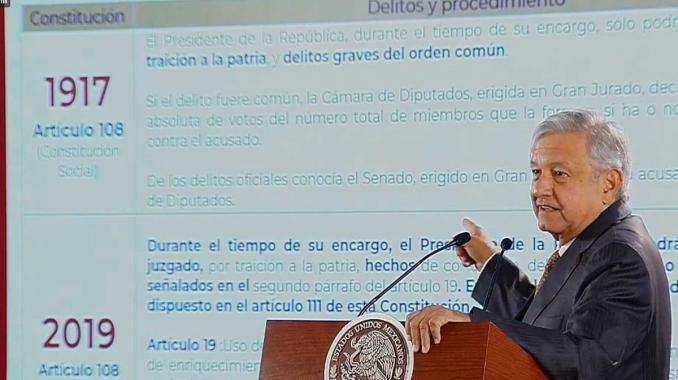 Quiere López Obrador se quite el fuero también a gobernadores. Noticias en tiempo real